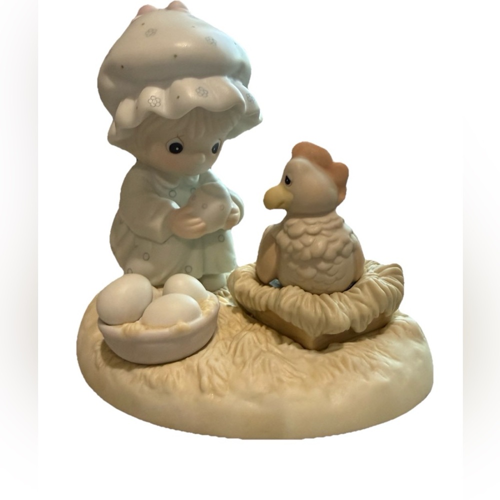 Vintage Precious Moments Porcelain Figurine Eggspecially for You with Box